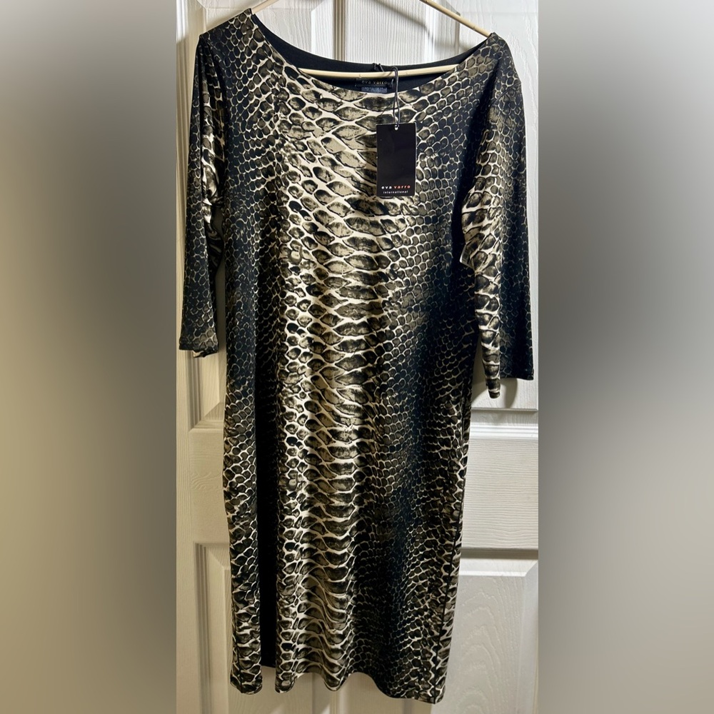 Eva Varro Python Pattern Dress NWT - image 1